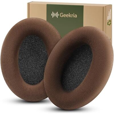 GEEKRIA Almofadas de substituição confortáveis de veludo para Sennheiser HD598, HD598SE, HD598CS, HD595, HD599, HD599 SE: Almofadas para os ouvidos, peças de reparação com guia de vídeo (castanho) GEEKRIA Almofadas de substituição confortáveis de veludo para Sennheiser HD598, HD598SE, HD598CS, HD595, HD599, HD599 SE: Almofadas para os ouvidos, peças de reparação com guia de vídeo (castanho)