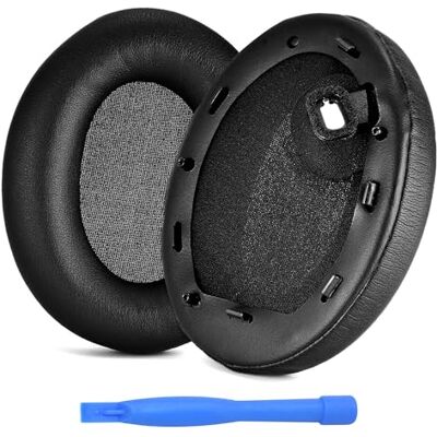 MMOBIEL Almofadas de Substituição para Auscultadores Sony WH-1000XM4 Noise Cancelling da Almofada de Auscultadores de Espuma de Proteína PU Almofadas para Auscultadores Preto MMOBIEL Almofadas de Substituição para Auscultadores Sony WH-1000XM4 Noise Cancelling da Almofada de Auscultadores de Espuma de Proteína PU Almofadas para Auscultadores Preto