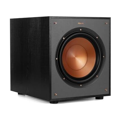 Klipsch R-100SW 150 W Preto Subwoofer (150 W, 32-120 Hz, preto, de plástico, CA, CE) Klipsch R-100SW 150 W Preto Subwoofer (150 W, 32-120 Hz, preto, de plástico, CA, CE)