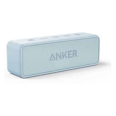 Anker Soundcore 2 coluna Bluetooth portátil com som estéreo de 12W, BassUp, à prova d'água IPX7, tempo de reprodução de 24 horas, emparelhamento estéreo sem fio, coluna para casa, exterior, viagem Anker Soundcore 2 coluna Bluetooth portátil com som estéreo de 12W, BassUp, à prova d'água IPX7, tempo de reprodução de 24 horas, emparelhamento estéreo sem fio, coluna para casa, exterior, viagem