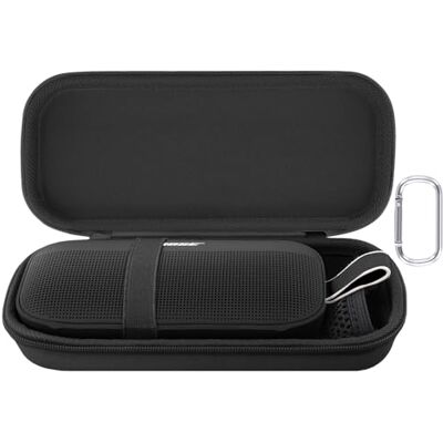 Aenllosi para Bose SoundLink Flex altifalante Bluetooth portátil 2ª geração estojo de viagem rígido e protetor, apenas estojo preto, preto Aenllosi para Bose SoundLink Flex altifalante Bluetooth portátil 2ª geração estojo de viagem rígido e protetor, apenas estojo preto, preto