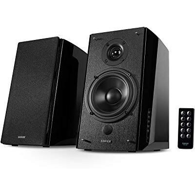 Edifier R2000DB Altifalantes de estante com Bluetooth Monitores de estúdio de campo próximo Entrada ótica 120 watts RMS Preto Edifier R2000DB Altifalantes de estante com Bluetooth Monitores de estúdio de campo próximo Entrada ótica 120 watts RMS Preto