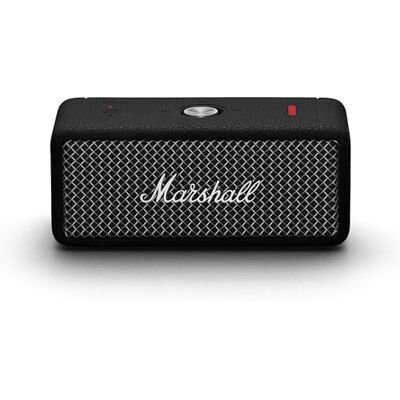 Marshall Emberton II Altifalantes Bluetooth portáteis, sem fios, emparelháveis, IP67 resistentes ao pó e à água, acima de 30 horas de tempo de reprodução preto e aço Marshall Emberton II Altifalantes Bluetooth portáteis, sem fios, emparelháveis, IP67 resistentes ao pó e à água, acima de 30 horas de tempo de reprodução preto e aço