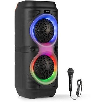Fenton Track210 Altavoz Bluetooth portátil 100W con batería, Color Negro Até 8 horas de autonomia, USB e microSD, rádio FM, função Stereo Pairing, alça de transporte Fenton Track210 Altavoz Bluetooth portátil 100W con batería, Color Negro Até 8 horas de autonomia, USB e microSD, rádio FM, função Stereo Pairing, alça de transporte