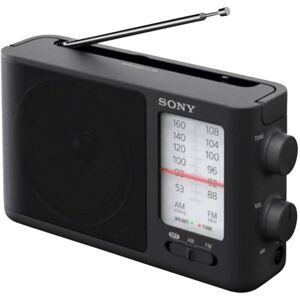 Sony ICF506.CED Rádio portátil (FM/AM de sintonização analógica com auscultadores, alça de transporte, adaptador CA) preto Sony ICF506.CED Rádio portátil (FM/AM de sintonização analógica com auscultadores, alça de transporte, adaptador CA) preto
