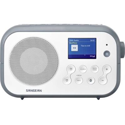 Sangean DPR-42BT rádio digital DAB portátil (sintonizador FM RDS, Bluetooth, altifalante incorporado, com bateria), azul de pedra branca Sangean DPR-42BT rádio digital DAB portátil (sintonizador FM RDS, Bluetooth, altifalante incorporado, com bateria), azul de pedra branca