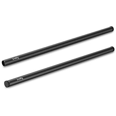 SMALLRIG 15 mm Rod 2 peças 40 cm / 16 polegadas varetas de liga de alumínio de 15 mm 1054 SMALLRIG 15 mm Rod 2 peças 40 cm / 16 polegadas varetas de liga de alumínio de 15 mm 1054