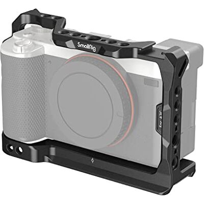 SMALLRIG (Nova versão) Câmara de gaiola completa de liga de alumínio A7C para Sony A7C, sapato integrado, com placa de libertação rápida para arca-Swiss e orifícios de localização para ARRI 3081B SMALLRIG (Nova versão) Câmara de gaiola completa de liga de alumínio A7C para Sony A7C, sapato integrado, com placa de libertação rápida para arca-Swiss e orifícios de localização para ARRI 3081B