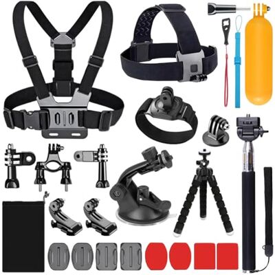 YHTSPORT 20 em 1 Acessórios de câmara de ação para GoPro Hero 13 12 11 10 9 8 MAX 7 6 5 4 Black GoPro 2018 Session Fusion Silver White Insta360 dji SJCAM APEMAN AKASO e outras câmaras . YHTSPORT 20 em 1 Acessórios de câmara de ação para GoPro Hero 13 12 11 10 9 8 MAX 7 6 5 4 Black GoPro 2018 Session Fusion Silver White Insta360 dji SJCAM APEMAN AKASO e outras câmaras .