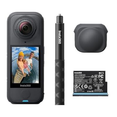 Insta360 X4 Air preto grafite pacote de principiante câmara de 165 g com resolução 8K e 360°, efeito Selfie Stick invisível, lentes substituíveis, gravação primeiro e enquadra depois, anti-vento Insta360 X4 Air preto grafite pacote de principiante câmara de 165 g com resolução 8K e 360°, efeito Selfie Stick invisível, lentes substituíveis, gravação primeiro e enquadra depois, anti-vento