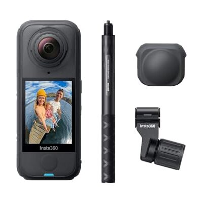Insta360 X4 Air Pacote de esqui: câmara de 165 g com resolução 8K e 360°, Efeito Selfie Stick invisível, lentes substituíveis, grava primeiro e enquadra depois, estabilização FlowState Insta360 X4 Air Pacote de esqui: câmara de 165 g com resolução 8K e 360°, Efeito Selfie Stick invisível, lentes substituíveis, grava primeiro e enquadra depois, estabilização FlowState