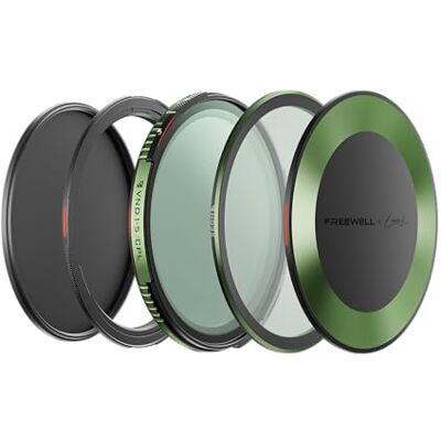 FREEWELL xBrandon Li 82 mm Kit básico variável ND/CPL 1-10 paradas com ND32 Capas frontais e traseiras, anel base de 82 mm, filtro magnético de bloqueio para vídeo e fotografia FREEWELL xBrandon Li 82 mm Kit básico variável ND/CPL 1-10 paradas com ND32 Capas frontais e traseiras, anel base de 82 mm, filtro magnético de bloqueio para vídeo e fotografia