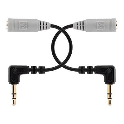 Alphatec Cabo de microfone SC3 de substituição para Rode 3,5 mm TRRS a TRS adaptador para câmaras gravador de vídeo compatível com Sony Nikon Canon, 2 unidades Alphatec Cabo de microfone SC3 de substituição para Rode 3,5 mm TRRS a TRS adaptador para câmaras gravador de vídeo compatível com Sony Nikon Canon, 2 unidades
