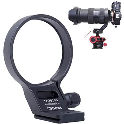 iShoot Anel de montagem em tripé colar de alvo compatível com Tamron 35 150 mm f/2-2,8 Di III VXD A058 E Mount, suporte de lente parte inferior arco-Swiss Fit câmara placa de libertação rápida iShoot Anel de montagem em tripé colar de alvo compatível com Tamron 35 150 mm f/2-2,8 Di III VXD A058 E Mount, suporte de lente parte inferior arco-Swiss Fit câmara placa de libertação rápida