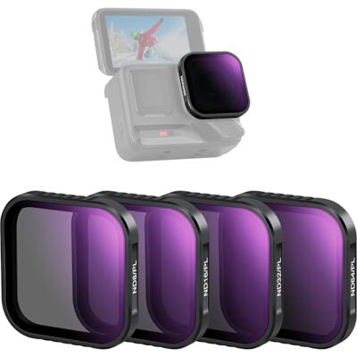 NEEWER Conjunto de 4 filtros ND polarizados compatíveis com Insta360 Ace Pro/Ace Pro 2, vidro ótico HD multicamada de pressão ND8/PL, ND16/PL, ND32/PL, ND64/PL, acessórios de câmara de ação para NEEWER Conjunto de 4 filtros ND polarizados compatíveis com Insta360 Ace Pro/Ace Pro 2, vidro ótico HD multicamada de pressão ND8/PL, ND16/PL, ND32/PL, ND64/PL, acessórios de câmara de ação para