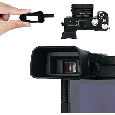 KIWIFOTOS Ocular compatível com câmara digital Sony Alpha a7C sem espelho Silicone macio ABS durável Bloqueia luz parasita Protege impactos e arranhões Design ergonómico estendido KIWIFOTOS Ocular compatível com câmara digital Sony Alpha a7C sem espelho Silicone macio ABS durável Bloqueia luz parasita Protege impactos e arranhões Design ergonómico estendido