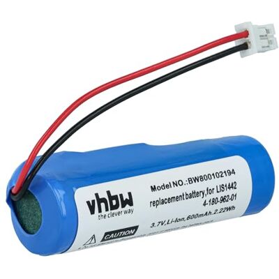 vhbw Bateria compatível com Sony PlayStation PS3 & PS4 Sistema de controlo Move CECH-ZCS1E, substituição LIS1442, 4-180-962-01 (Li-Ion, 600 mAh, 3,7 V) vhbw Bateria compatível com Sony PlayStation PS3 & PS4 Sistema de controlo Move CECH-ZCS1E, substituição LIS1442, 4-180-962-01 (Li-Ion, 600 mAh, 3,7 V)