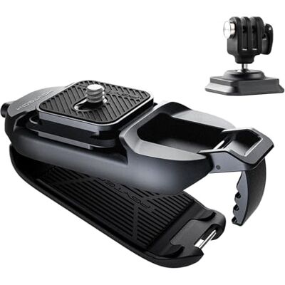 PGYTECH Beetle Clip de câmara com placa para câmara e sAction sistema de desbloqueio rápido para Sony, Nikon, Fuji, câmara de ação DSLR, suporte de correia para câmara (para câmara de ação e PGYTECH Beetle Clip de câmara com placa para câmara e sAction sistema de desbloqueio rápido para Sony, Nikon, Fuji, câmara de ação DSLR, suporte de correia para câmara (para câmara de ação e