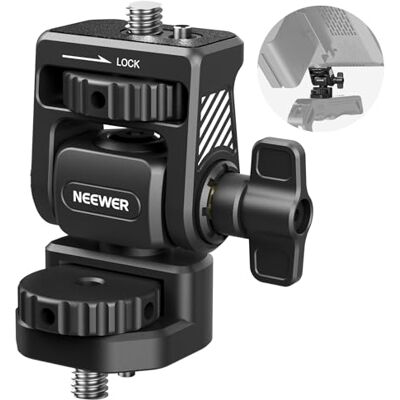NEEWER Montagem Melhorada de Monitor de Campo com Parafuso 1/4", Rotação 360°, Inclinação 180°, Parafuso Anti-rotação Compatível com Monitor de Câmara Atomos Ninja 5" e 7", Gaiola para Câmara, MA021 NEEWER Montagem Melhorada de Monitor de Campo com Parafuso 1/4", Rotação 360°, Inclinação 180°, Parafuso Anti-rotação Compatível com Monitor de Câmara Atomos Ninja 5" e 7", Gaiola para Câmara, MA021