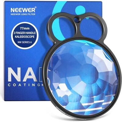 NEEWER 77 mm Filtro de lente prisma calidoscópio, filtro de efeito lente prisma vidro para câmara com cabo de 2 dedos, reflexo, número variável de objetos fotográficos, acessório fotografia DSLR NEEWER 77 mm Filtro de lente prisma calidoscópio, filtro de efeito lente prisma vidro para câmara com cabo de 2 dedos, reflexo, número variável de objetos fotográficos, acessório fotografia DSLR