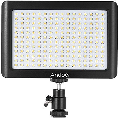 Andoer Mini portátil 3200 K/6000 K grãos de 192 peças LED luz painel estúdio fotografia para Canon Nikon DSLR câmara Andoer Mini portátil 3200 K/6000 K grãos de 192 peças LED luz painel estúdio fotografia para Canon Nikon DSLR câmara