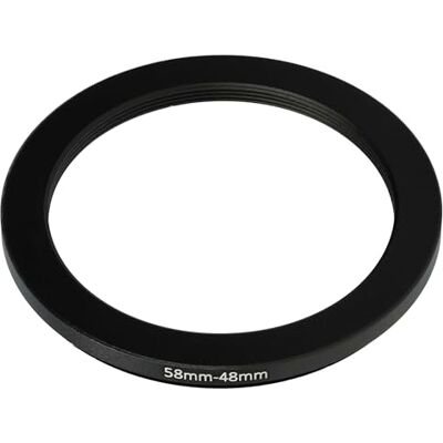 vhbw Anel adaptador Step Down 58 mm a 48 mm para câmara adaptador de filtro, metal preto Adaptador de filtro, metal negro vhbw Anel adaptador Step Down 58 mm a 48 mm para câmara adaptador de filtro, metal preto Adaptador de filtro, metal negro