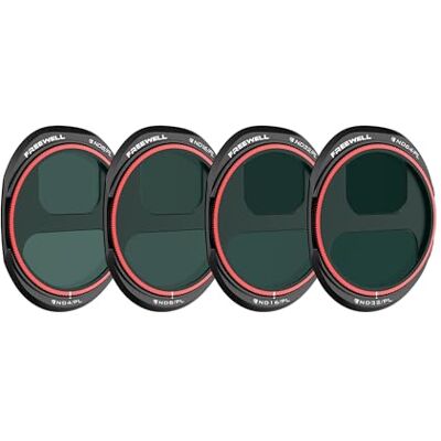 FREEWELL Pacote de 4 filtros ND/PL de Bright Day para dji Mavic 4 Pro - FREEWELL Pacote de 4 filtros ND/PL de Bright Day para dji Mavic 4 Pro -