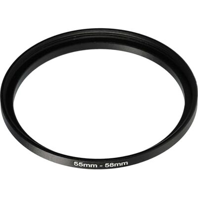 vhbw Anel Step Up 55 mm 58 mm para alvo da câmara adaptador de filtro, metal preto 58mm para objetivo de la cámara Adaptador de filtro, metal negro vhbw Anel Step Up 55 mm 58 mm para alvo da câmara adaptador de filtro, metal preto 58mm para objetivo de la cámara Adaptador de filtro, metal negro