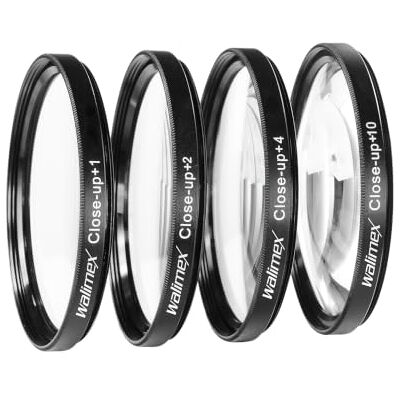 walimex pro Walimex Conjunto de lentes para close-papos especial para macrofotografia (67 mm, +1/2/+4/10 dioptrias) walimex pro Walimex Conjunto de lentes para close-papos especial para macrofotografia (67 mm, +1/2/+4/10 dioptrias)