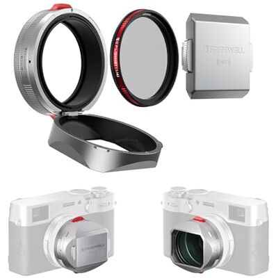FREEWELL The Real Lens Hood CPL/Névoa para Fuji X100VI X100V prateado FREEWELL The Real Lens Hood CPL/Névoa para Fuji X100VI X100V prateado
