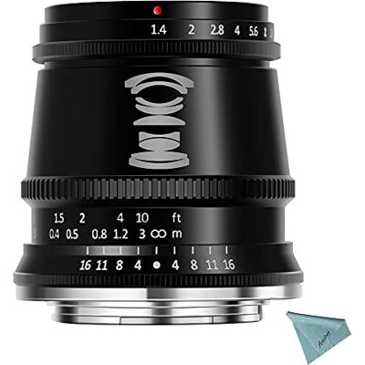 TTARTISAN 17 mm F1,4 lente de câmara para montagem M43 APS-C foco manual alvo grande abertura TTARTISAN 17 mm F1,4 lente de câmara para montagem M43 APS-C foco manual alvo grande abertura