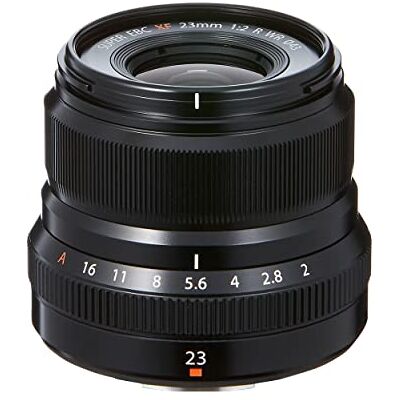 Fujifilm FUJINON XF23 mm F2.0 R WR Preto, alvo (10/6, 0,22 m, X, 2,3 cm, 63,4°, ) Fujifilm FUJINON XF23 mm F2.0 R WR Preto, alvo (10/6, 0,22 m, X, 2,3 cm, 63,4°, )