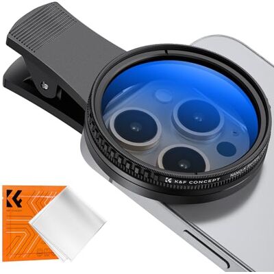 K&F CONCEPT 52 mm Clip-on filtro polarizador circular para telemóvel K&F CONCEPT 52 mm Clip-on filtro polarizador circular para telemóvel