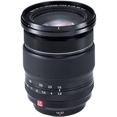 Fujifilm Fujinon XF 16-55 mm f/2.8 R LM WR Objetivo para con montura X (distancia focal 16-55 mm, apertura f/2.8, zoom óptico 3.4x, estabilizador óptico, tamaño del filtro 77 mm), negro Para retratos, viagens e fotografia criativa Fujifilm Fujinon XF 16-55 mm f/2.8 R LM WR Objetivo para con montura X (distancia focal 16-55 mm, apertura f/2.8, zoom óptico 3.4x, estabilizador óptico, tamaño del filtro 77 mm), negro Para retratos, viagens e fotografia criativa