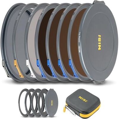 NiSi Kit de filtro JetMag Pro 82MAG magnético kit de cinema Inclui 82 mm FS ND4, ND8, ND16, ND64, True CPL, Black Mist 1/8, anéis adaptadores 67 mm, 72 mm, 77 mm, 82 mm NiSi Kit de filtro JetMag Pro 82MAG magnético kit de cinema Inclui 82 mm FS ND4, ND8, ND16, ND64, True CPL, Black Mist 1/8, anéis adaptadores 67 mm, 72 mm, 77 mm, 82 mm