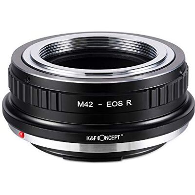 K&F CONCEPT Adaptador de alvo de lente M42 EOS R, anel adaptador manual compatível com lente M42 para corpo de câmara com armação Canon EOS R K&F CONCEPT Adaptador de alvo de lente M42 EOS R, anel adaptador manual compatível com lente M42 para corpo de câmara com armação Canon EOS R