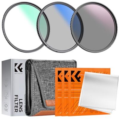 K&F CONCEPT Nano-Klear 55 mm Kit de filtro MCUV polarizador CPL ND4 Filtro de proteção filtro polarizador CPL ND4 com estojo de 3 anos de limpeza FS302 K&F CONCEPT Nano-Klear 55 mm Kit de filtro MCUV polarizador CPL ND4 Filtro de proteção filtro polarizador CPL ND4 com estojo de 3 anos de limpeza FS302