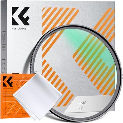 K&F CONCEPT Nano-Klear Filtro de proteção UV de vidro ótico com revestimento nano para objetiva de 43mm (inclui um pano de limpeza) K&F CONCEPT Nano-Klear Filtro de proteção UV de vidro ótico com revestimento nano para objetiva de 43mm (inclui um pano de limpeza)