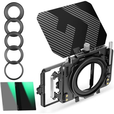 K&F CONCEPT Mini Matte Box com ND4 ND32 Filtro de cinema 4" x 5,65 K&F CONCEPT Mini Matte Box com ND4 ND32 Filtro de cinema 4" x 5,65