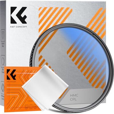 K&F CONCEPT Nano-Klear Filtro Polarizador Circular CPL de vidro ótico com revestimento nano para objetiva de 77 mm (Inclui um pano de limpeza) K&F CONCEPT Nano-Klear Filtro Polarizador Circular CPL de vidro ótico com revestimento nano para objetiva de 77 mm (Inclui um pano de limpeza)