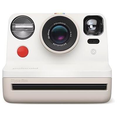 Polaroid Now Câmara de filme instantâneo de 2ª geração, cor branca vintage (9130) Polaroid Now Câmara de filme instantâneo de 2ª geração, cor branca vintage (9130)