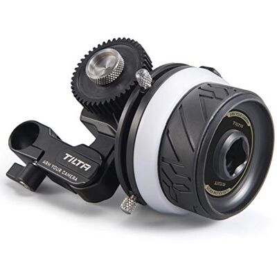 Tilta Mini Follow Focus Lens Zoom Control para Câmaras DSLR Mirrorless, Pocket Follow Focus com A/B Hard Stops, Engrenagem de Anel de Foco Follow de 0,8m, Haste de 15mm, Suporte de Haste Única, FF-T06 Tilta Mini Follow Focus Lens Zoom Control para Câmaras DSLR Mirrorless, Pocket Follow Focus com A/B Hard Stops, Engrenagem de Anel de Foco Follow de 0,8m, Haste de 15mm, Suporte de Haste Única, FF-T06