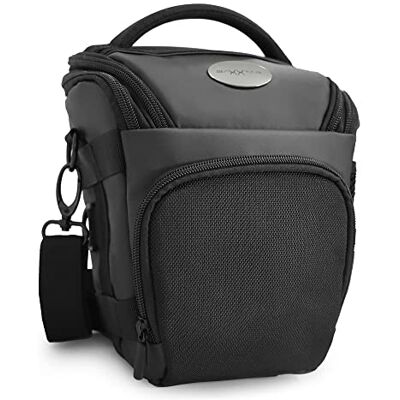 Baxxtar Pro Novo SLR Capa Colt para SLR e mirrorless (Interior 16 x 12 x 19 cm), alça de ombro, túnel de cinto, capa de chuva para Canon EOS R7 R8 R10 R50 250D, Nikon Z50, Sony Alp. Ha Baxxtar Pro Novo SLR Capa Colt para SLR e mirrorless (Interior 16 x 12 x 19 cm), alça de ombro, túnel de cinto, capa de chuva para Canon EOS R7 R8 R10 R50 250D, Nikon Z50, Sony Alp. Ha