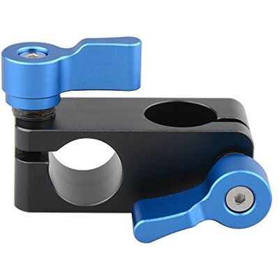 CAMVATE Ângulo reto braçadeira para hastes de 15 mm Rod 90 Degree rotação para câmara de vídeo câmaras DSLR digitais (azul) CAMVATE Ângulo reto braçadeira para hastes de 15 mm Rod 90 Degree rotação para câmara de vídeo câmaras DSLR digitais (azul)