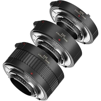 JJC Auto Focus Conjunto de tubos de extensão para Nikon F Mount D850 D780 D750 D3500 D3400 D5600 D7500 D7200 D7100 D7000 D5600 D5500 D5353 D53 00D 000 D810 D700 D600 D500 câmaras DSLR digitais JJC Auto Focus Conjunto de tubos de extensão para Nikon F Mount D850 D780 D750 D3500 D3400 D5600 D7500 D7200 D7100 D7000 D5600 D5500 D5353 D53 00D 000 D810 D700 D600 D500 câmaras DSLR digitais
