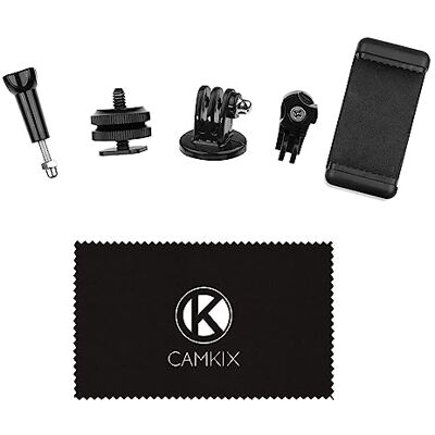 CAMKIX Jogo adaptador suporte de sapatos Conecte o seu telefone às câmaras de ação ao suporte de flash da sua câmara DSLR registe a sua sessão fotográfica ou use as aplicações de telefone CAMKIX Jogo adaptador suporte de sapatos Conecte o seu telefone às câmaras de ação ao suporte de flash da sua câmara DSLR registe a sua sessão fotográfica ou use as aplicações de telefone