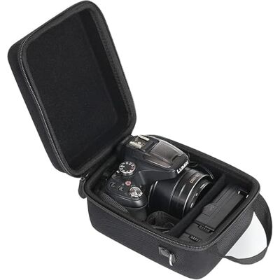 Aenllosi Capa estojo para Panasonic Lumix FZ80D/FZ80/FZ82/FZ72, preto (apenas capa) Aenllosi Capa estojo para Panasonic Lumix FZ80D/FZ80/FZ82/FZ72, preto (apenas capa)