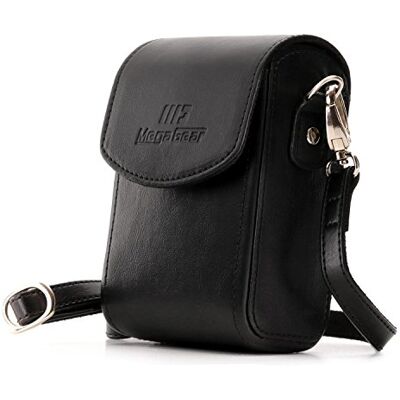MegaGear MG1504 Capa para Canon PowerShot SX740 HS/SX730 HS (de couro, com correia) cor preta MegaGear MG1504 Capa para Canon PowerShot SX740 HS/SX730 HS (de couro, com correia) cor preta