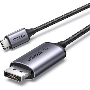 UGREEN Cabo USB C para DisplayPort 2.1 16K 30Hz 8K 60Hz 4K 240Hz HDR VRR Thunderbolt 4 3 Compatível com iPhone 17 Pro Max Air Mac mini M4/M4 Pro iPad Pro Air Surface Pro 8 Galaxy S24 Plus Ultra (2M) UGREEN Cabo USB C para DisplayPort 2.1 16K 30Hz 8K 60Hz 4K 240Hz HDR VRR Thunderbolt 4 3 Compatível com iPhone 17 Pro Max Air Mac mini M4/M4 Pro iPad Pro Air Surface Pro 8 Galaxy S24 Plus Ultra (2M)