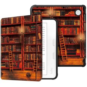 FINTIE Capa de 7" para Tolino Vision Color (2024) / Kobo Libra Color (2024) eReader – Super leve TPU parte traseira capa protetora com Auto Sleep/Wach e fecho magnético, biblioteca FINTIE Capa de 7" para Tolino Vision Color (2024) / Kobo Libra Color (2024) eReader – Super leve TPU parte traseira capa protetora com Auto Sleep/Wach e fecho magnético, biblioteca